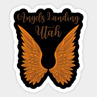 Angels Landing Utah Hiking Trail Sticker